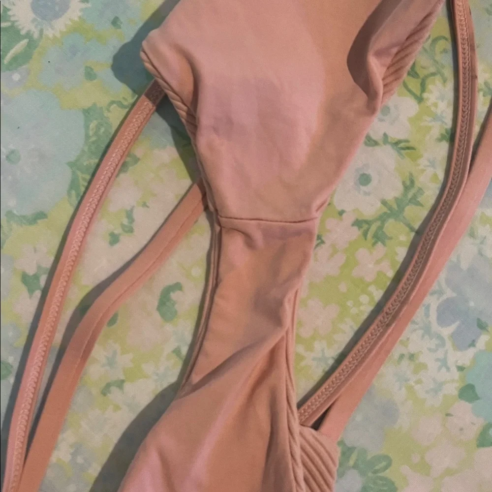 Frankies Bikinis | Ribbed Low Rise‎ Double Strap Jaymi Two PIece Bikini Swim Sm